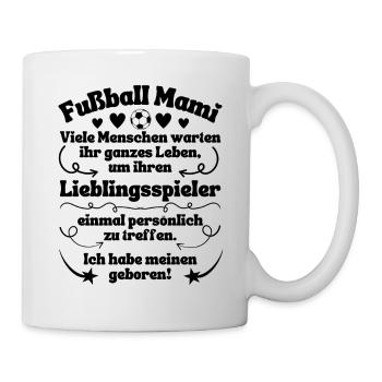 Football Le joueur préféré de maman est né - Mug blanc - blanc - Droite