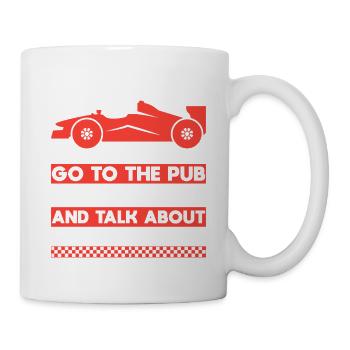 Funny Slot Car Racing & Beer Best Training Racer - Mug - white - Right