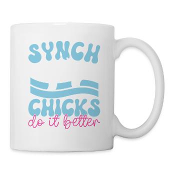 Synchronschwimmen Kunstschwimmen Wassersport - Tasse - Weiß - Rechts