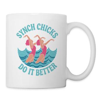 Synchronschwimmen Kunstschwimmen Wassersport - Tasse - Weiß - Rechts