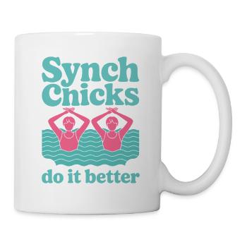 Synchronschwimmen Kunstschwimmen Wassersport - Tasse - Weiß - Rechts
