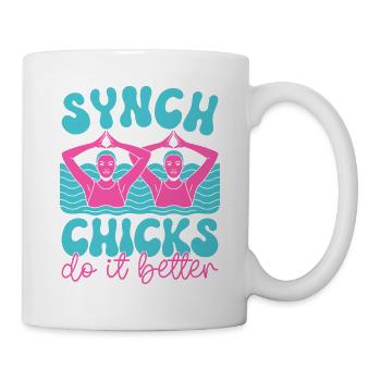 Synchronschwimmen Kunstschwimmen Wassersport - Tasse - Weiß - Rechts