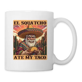 El Squatcho a mangé mon humour de tacos - Mug blanc - blanc - Droite