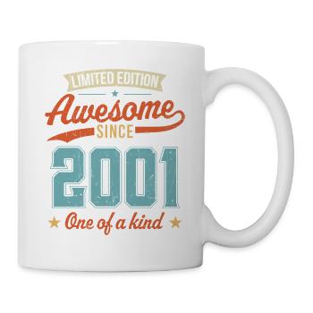 Genial seit 2001 - Tasse - Weiß - Rechts