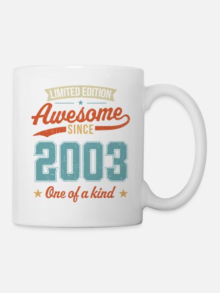 Genial seit 2003 - Tasse - Weiß