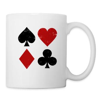 Spielkarten Geometrie - Tasse - Weiß - Rechts