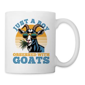 Funny Farm Animal Goat - Tasse - Weiß - Rechts