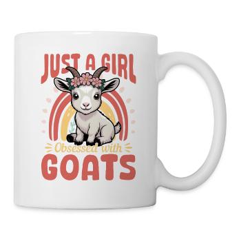 Funny Farm Animal Goat - Tasse - Weiß - Rechts