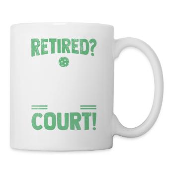 Ruhestand Opa Oma Pickleball Spieler Geschenk - Tasse - Weiß - Rechts