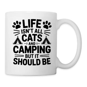 Camping Saying Cats Funny Camping Gift - Mug - white - Right