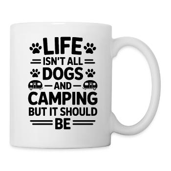 Camping Saying Dogs Funny Camping Gift - Mug - white - Right