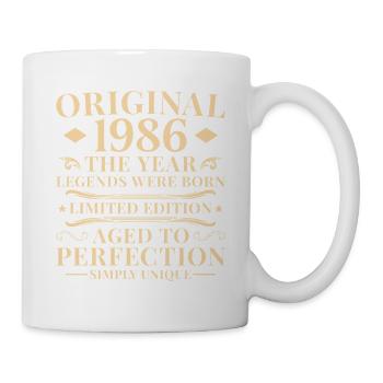 Original 1986 Vintage 40ème Anniversaire - Mug blanc - blanc - Droite