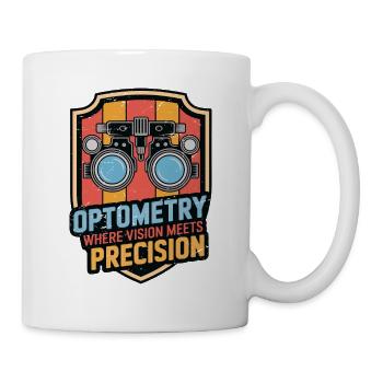 Optométrie : là où la vision rencontre l’ophtalmologiste Opticien - Mug blanc - blanc - Droite