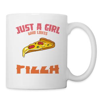 Pizza Love Girl Design - Mug - white - Right