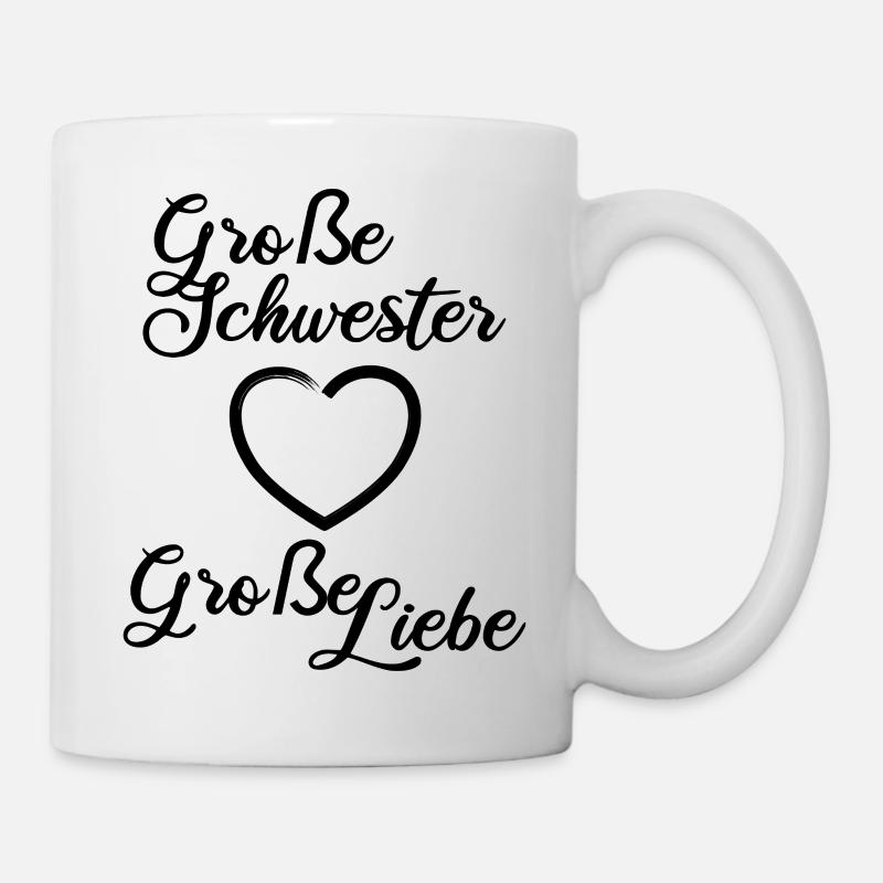 Große Schwester Große Liebe - Tasse - Weiß