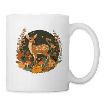 Autumnal deer in the Waldkreis - Mug - white - Right