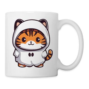 Tiger Halloween Ghost - Mug - white - Right