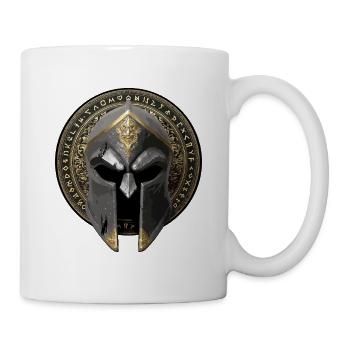 Spartan Helmet Gladiator - Mug - white - Right
