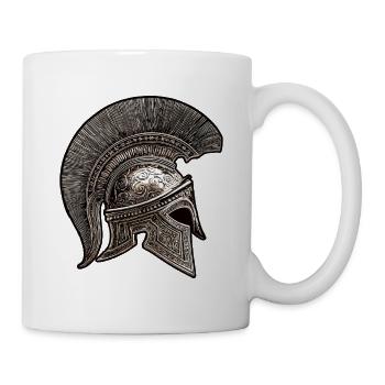 Casque Spartiate Symbole Mythologie - Mug blanc - blanc - Droite