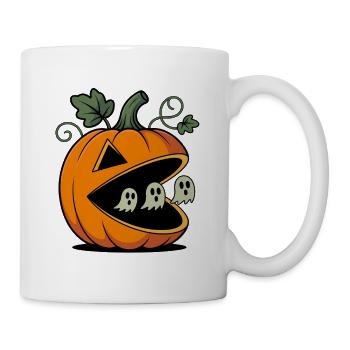 Halloween citrouille gamer oeuvre - Mug blanc - blanc - Droite
