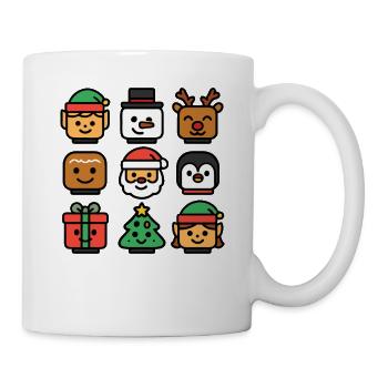 Noël Blocs de construction Chefs Jeunesse Enfant Noël - Mug blanc - blanc - Droite