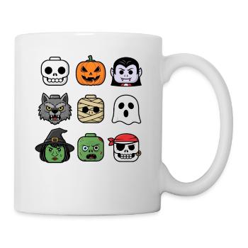 Halloween Building Block Heads Youth Child Halloween - Mug - white - Right