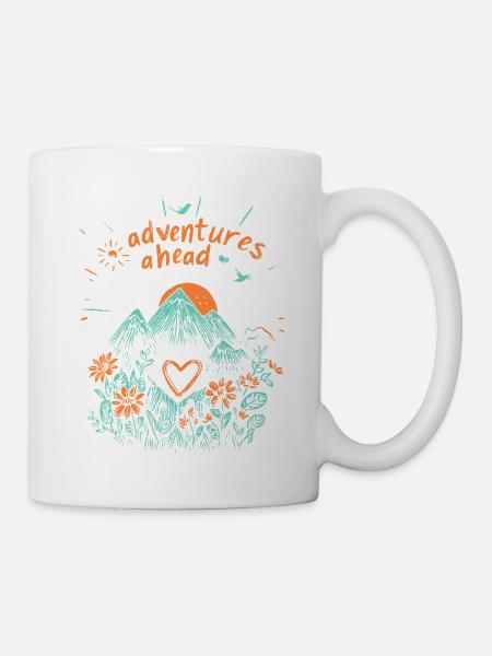 Adventures ahead - Tasse - Weiß