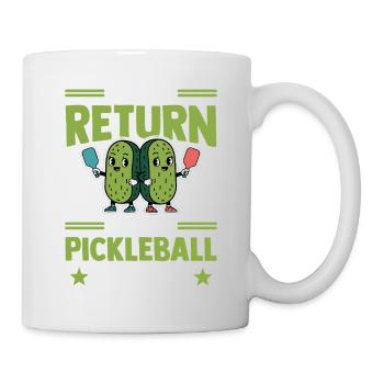 Pickleball Concombre Combinaison Dinkball Tenue - Mug blanc - blanc - Droite