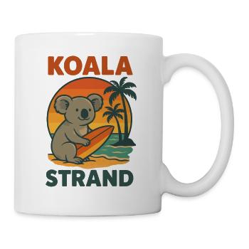 Koala Beach Surfeur Surfeur - Mug blanc - blanc - Droite