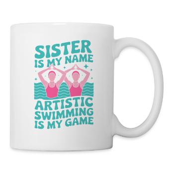 Synchronschwimmen Kunstschwimmen Wassersport - Tasse - Weiß - Rechts