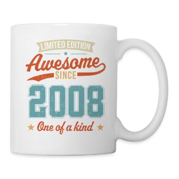 Awesome Since 2008 - Mug - white - Right