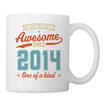 Génial depuis 2014 - Mug blanc - blanc - Droite