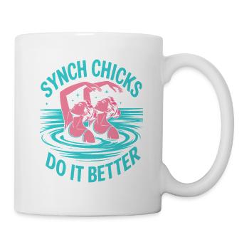 Synchronschwimmen Kunstschwimmen Wassersport - Tasse - Weiß - Rechts
