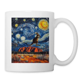 Kangeru Australia Van Gogh Style Starry Night - Mug - white - Right