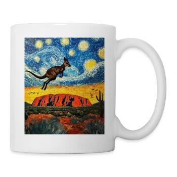 Kangeru Australia Van Gogh Style Starry Night - Mug - white - Right
