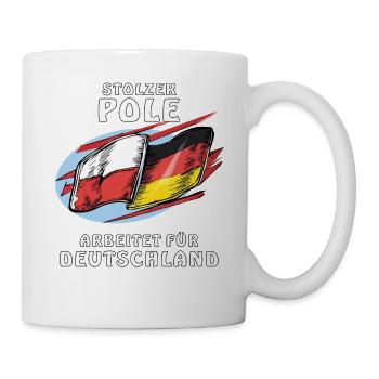 POLE WORKS FOR GERMANY - Mug - white - Right