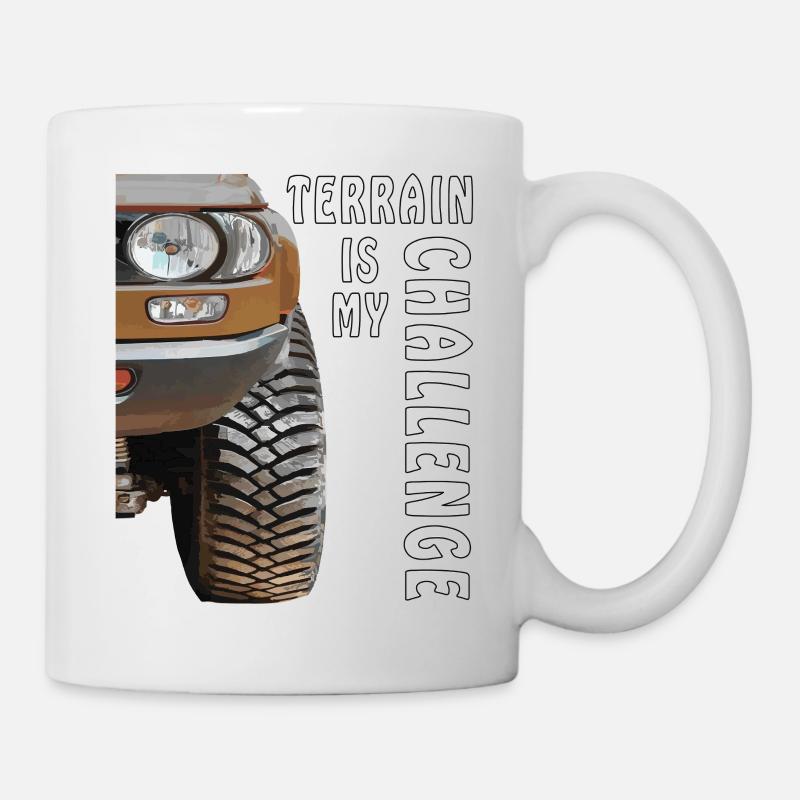 AUTO TERRAIN IS MY CHALLENGE - Tasse - Weiß