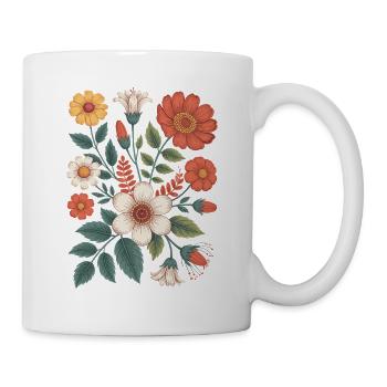 Botanique Diversité Fleur Jardin Prairie Nature - Mug blanc - blanc - Droite