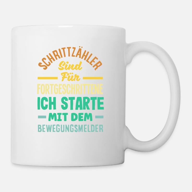 Podomètre? J’utilise le détecteur de mouvement - Mug blanc - blanc
