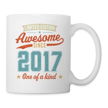 Génial depuis 2017 - Mug blanc - blanc - Droite