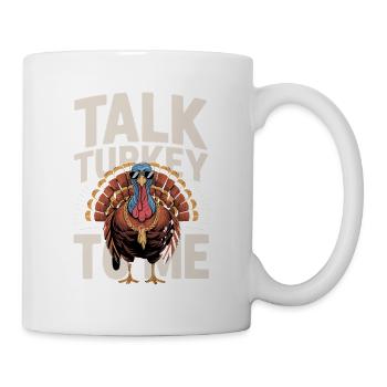 Parlez-moi de la dinde Dicton de Thanksgiving en dinde - Mug blanc - blanc - Droite