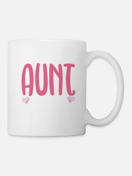 Befördert zur Tante 2026 Regenbogen Tante 2026 - Tasse - Weiß