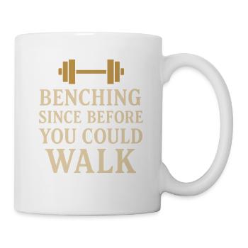 Drôle de développé couché Meme Spot Me Bro Powerlifting - Mug blanc - blanc - Droite