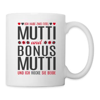 Mom Mom Mom Bonus Mom Mother's Day Gift - Mug - white - Right