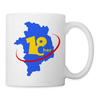 Logo 18 department of Cher - Mug - white - Right