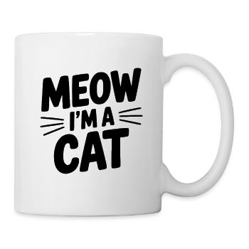 Miau, ich bin eine Katze - Tasse - Weiß - Rechts