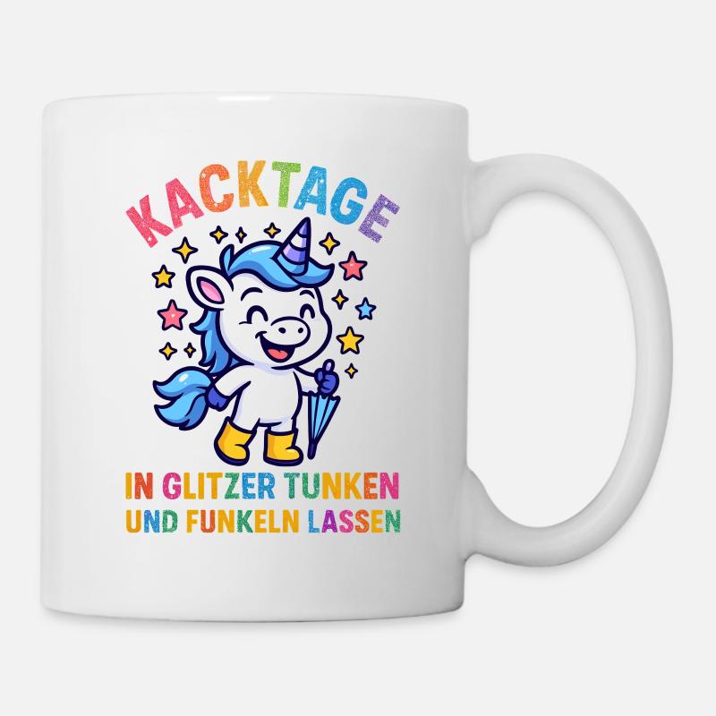 Lustiges Einhorn - Tasse - Weiß