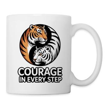 Courage in Every Step Tiger - Mug - white - Right