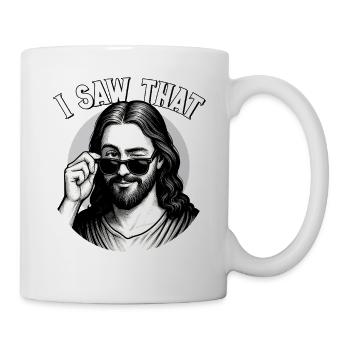 Jésus, j’ai vu cela, Jésus-Christ - Mug blanc - blanc - Droite