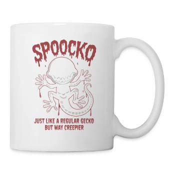 Spooky Gecko Skeleton Halloween - Mug - white - Right